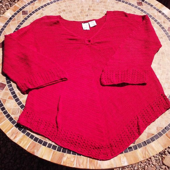 Y2K Grab Bag Mix Bundle (5) Knit Tops Romans Calvin Klein Seven7 Democracy Avia - Picture 11 of 11